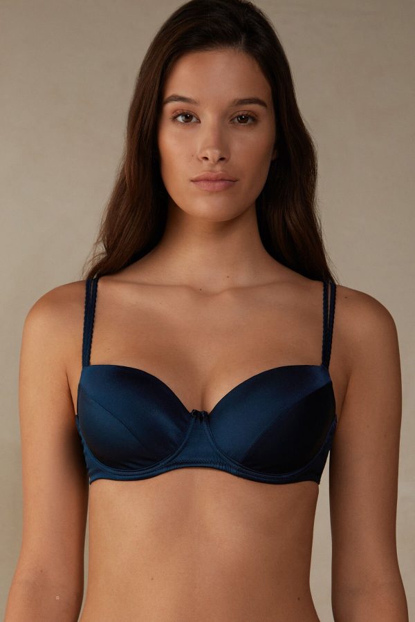 Balconette Podprsenka Intimissimi Sofia in Silk Damske Modre | SK-6153MQBWO