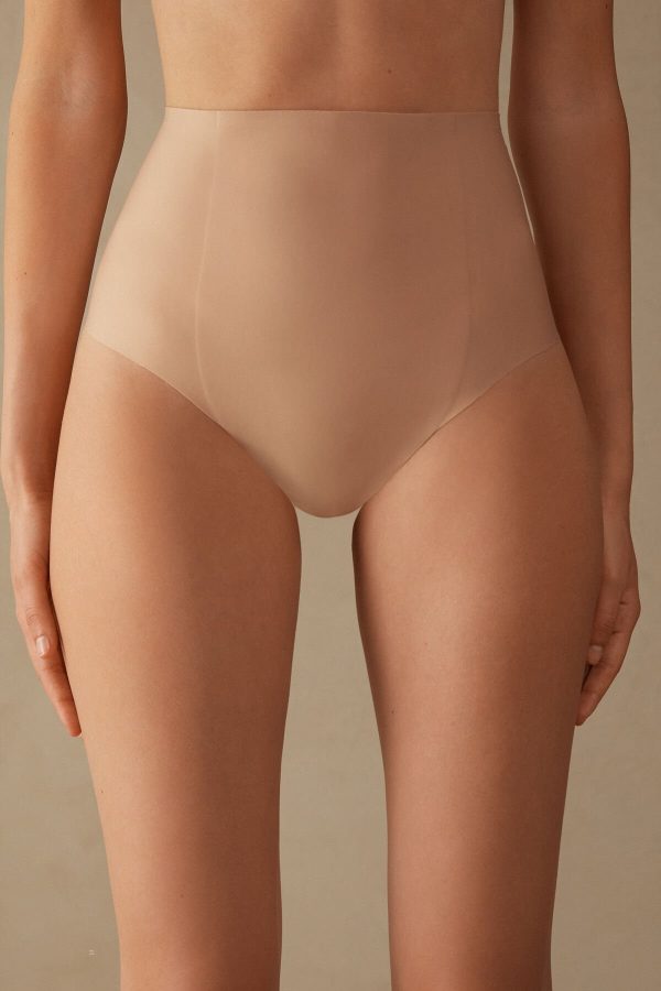 Boyshorts Intimissimi Raw-Cut Microfiber French Knickers Damske Béžové | SK-2379TPGWB