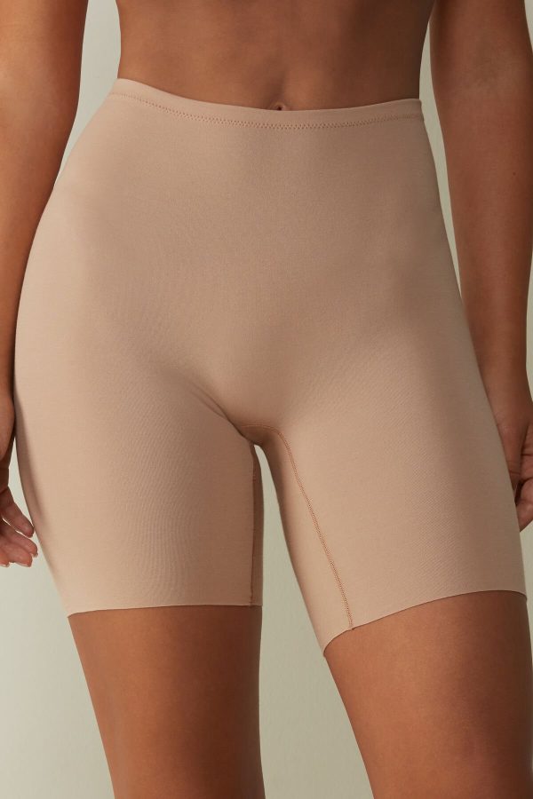Boyshorts Intimissimi Seamless Supima® Bavlnene Damske Béžové | SK-6819LSBKC