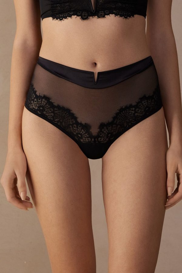 Boyshorts Intimissimi Stunning Beauty Hipster Damske Čierne | SK-9136URWGA
