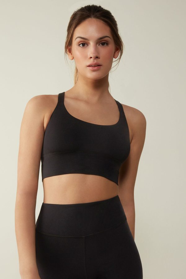 Bralette Podprsenka Intimissimi In Action Bra Damske Čierne | SK-3197VWTQA