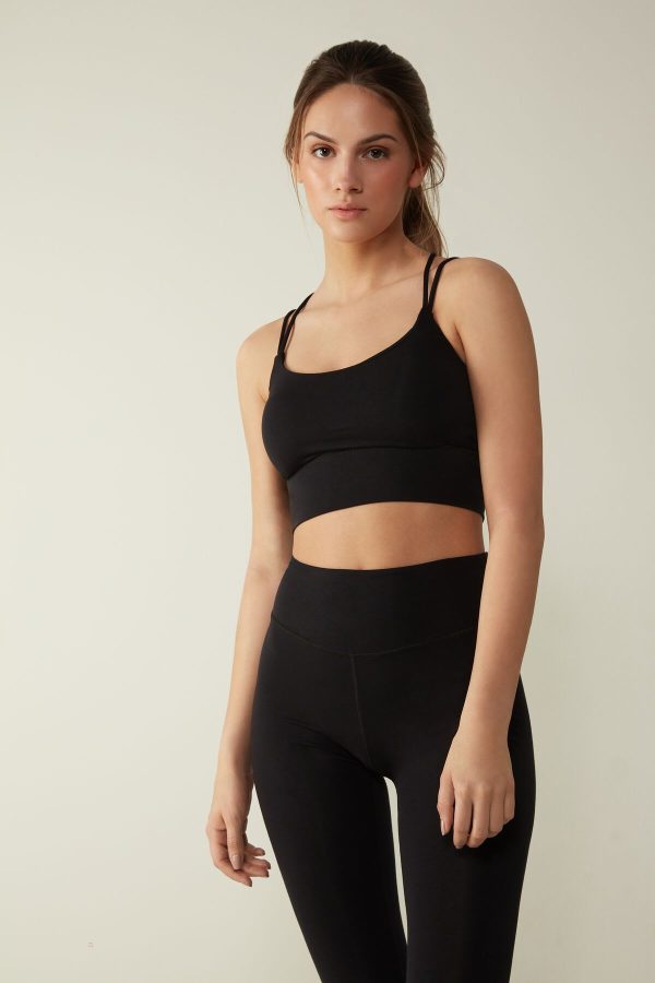 Bralette Podprsenka Intimissimi In Action Polstrované Bra Damske Čierne | SK-6210IVHCN
