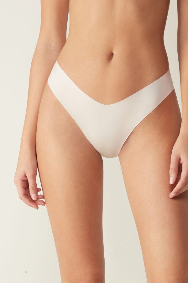 Brazilian Cut Intimissimi 80s-style Panties in Ultralight Microfiber Damske Béžové Ruzove | SK-4618WDHLI