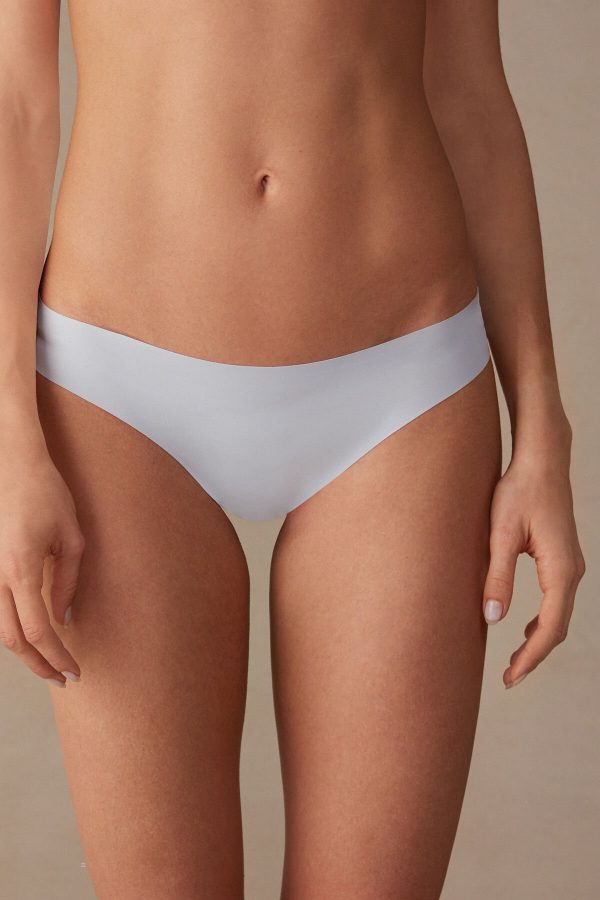 Brazilian Cut Intimissimi Brazilian Panties in Seamless Ultra Light Microfiber Damske Modre | SK-1357XRCVA
