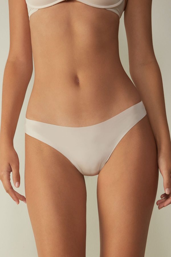 Brazilian Cut Intimissimi Brazilian Panties in Seamless Ultra Light Microfiber Damske Béžové Ruzove | SK-6284AREYW