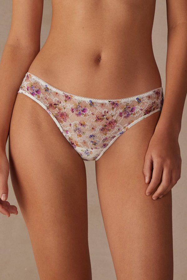 Brazilian Cut Intimissimi Dreaming of Spring Damske Biele | SK-2013VRTFI