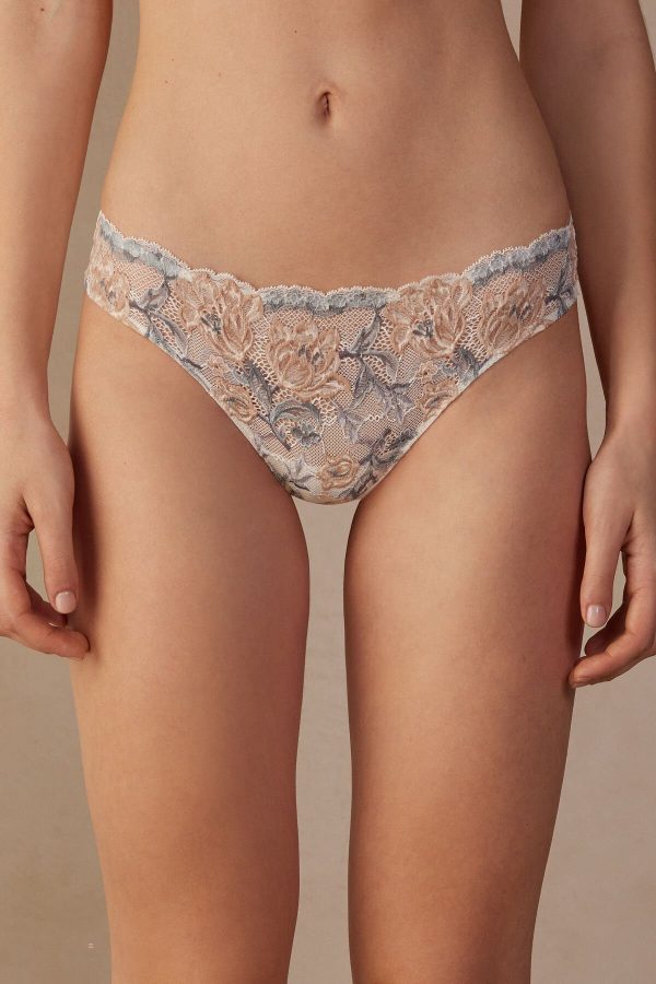 Brazilian Cut Intimissimi Ephemeral Beauty Damske Biele | SK-2739HXWQO