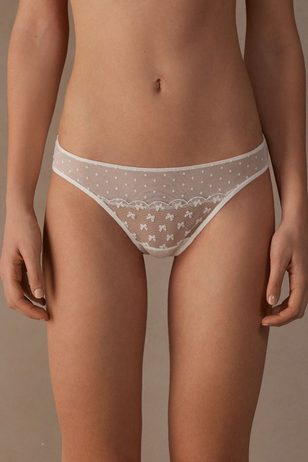 Brazilian Cut Intimissimi Love Cadeau Damske Biele | SK-6410DUBXE