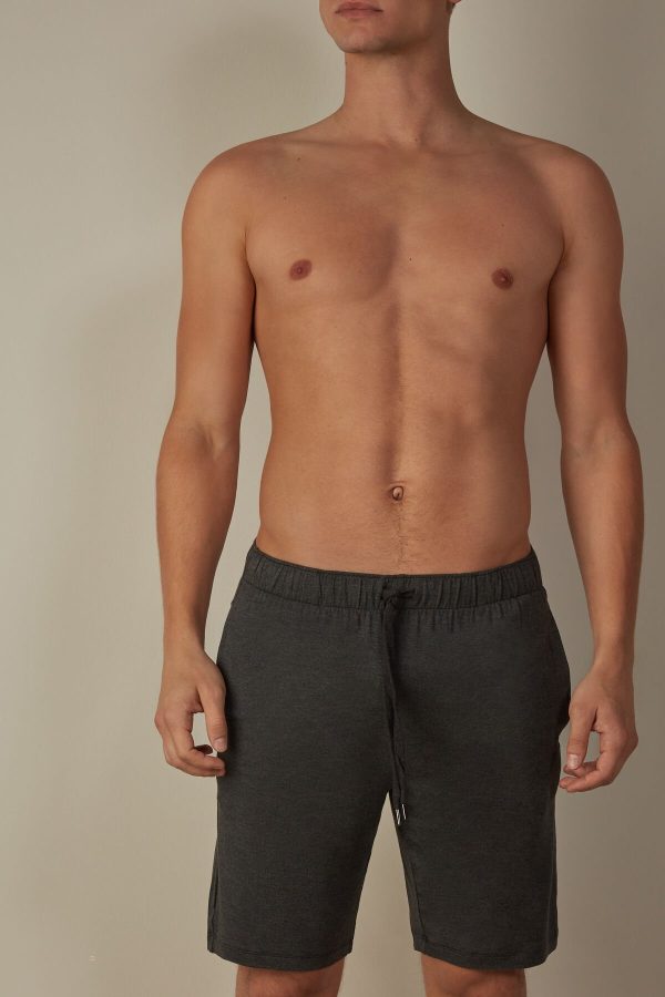 Nohavice Intimissimi Silk and Modal Panske Siva | SK-6452HKNLM