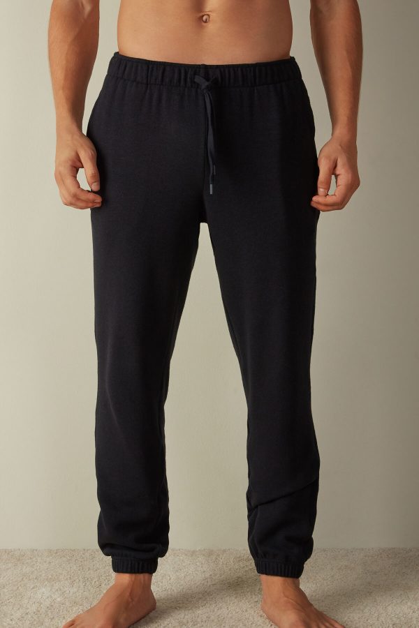 Nohavice Intimissimi Tricot Panske Modre | SK-4385CLBVH