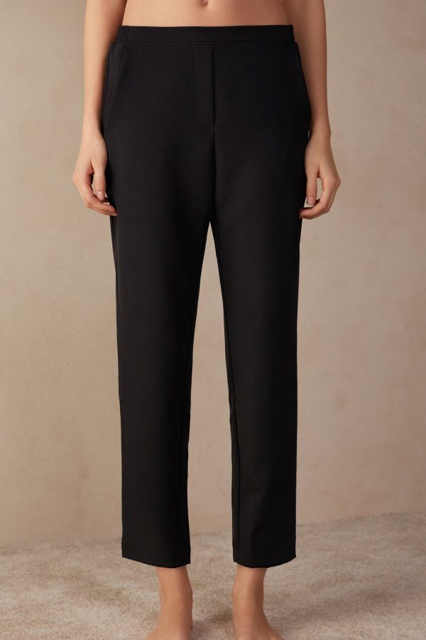 Nohavice Intimissimi Trousers with Pockets Damske Čierne | SK-8749HUWKP