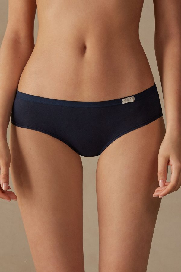 Nohavičky Do Bikín Intimissimi Cozy Panties in Bavlnene Damske Modre | SK-5726PXGZL