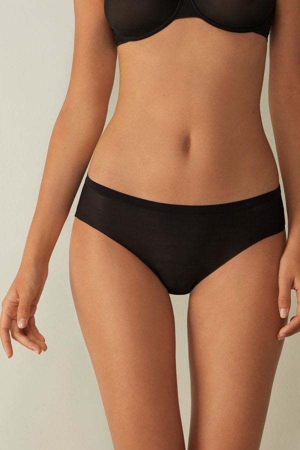 Nohavičky Do Bikín Intimissimi Invisible Touch Damske Čierne | SK-8309PYQCT