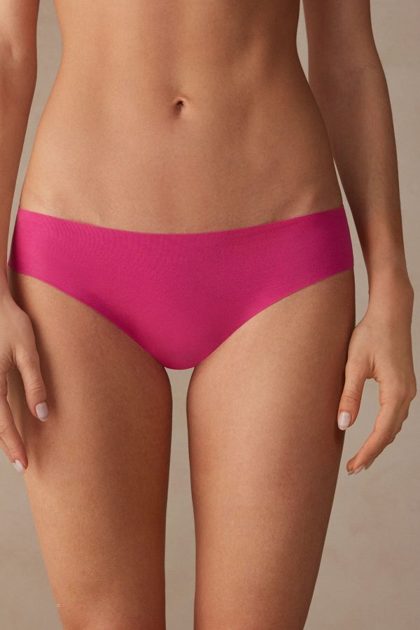 Nohavičky Do Bikín Intimissimi Seamless Supima® Bavlnene Panties Damske Ruzove | SK-7651WSJIK