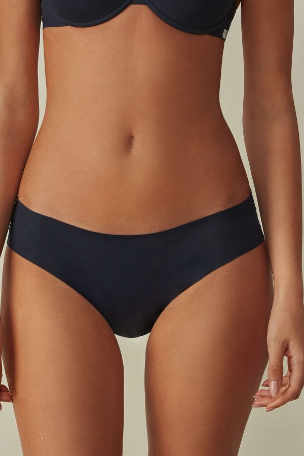 Nohavičky Do Bikín Intimissimi Seamless Supima® Bavlnene Panties Damske Modre | SK-9207XVIGC