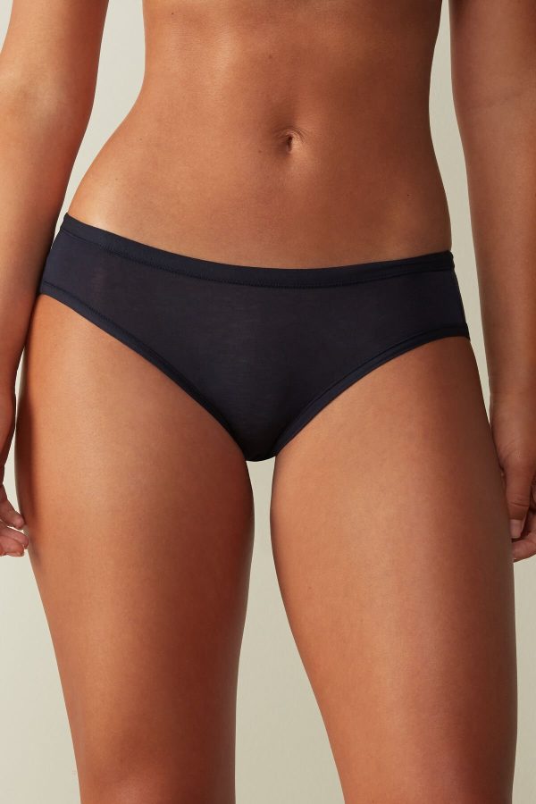 Nohavičky Do Bikín Intimissimi Ultralight Supima® Bavlnene Damske Modre | SK-0412PSRMO