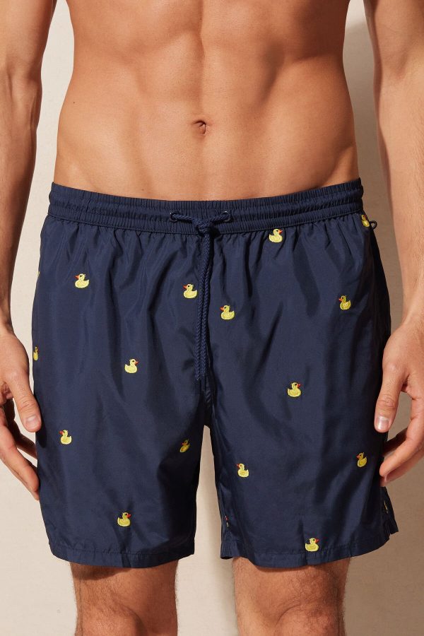 Plavky Intimissimi Embroidered Duck Panske Modre | SK-6807UXJSE