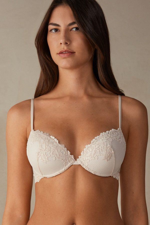 Push-up Podprsenka Intimissimi Pretty Flowers Bellissima Damske Béžové Ruzove | SK-0936UTOWP