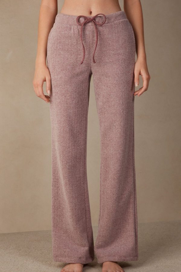 Pyžamo Dlhé Intimissimi Zimná Candies Full Length Sweatpant Damske Tmavo Ruzove | SK-3956KNWFL