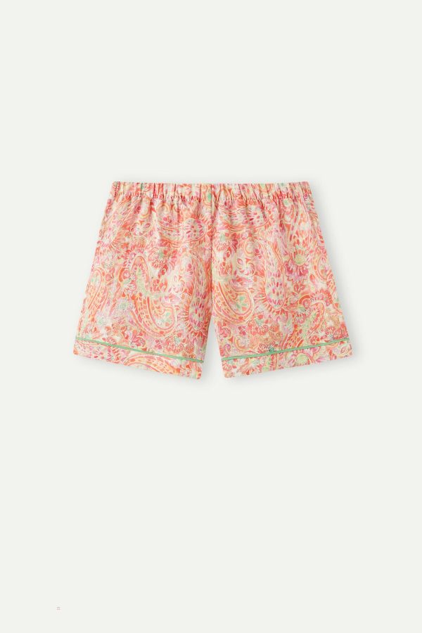 Pyžamo Krátke Intimissimi Summer Journey Linen Damske Viacfarebný | SK-4308DOBMZ
