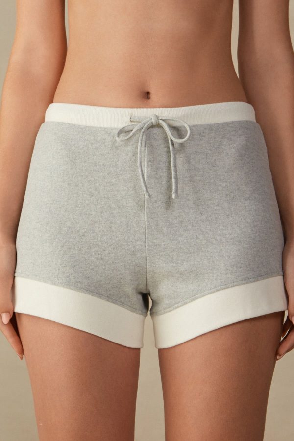 Pyžamo Krátke Intimissimi Warm Cuddles Damske Siva Biele | SK-3751LCDYE
