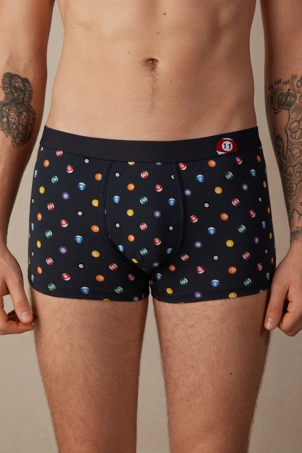 Sortky Intimissimi Billiard Boxer in Stretch Supima® Bavlnene Panske Modre | SK-4817CULDY