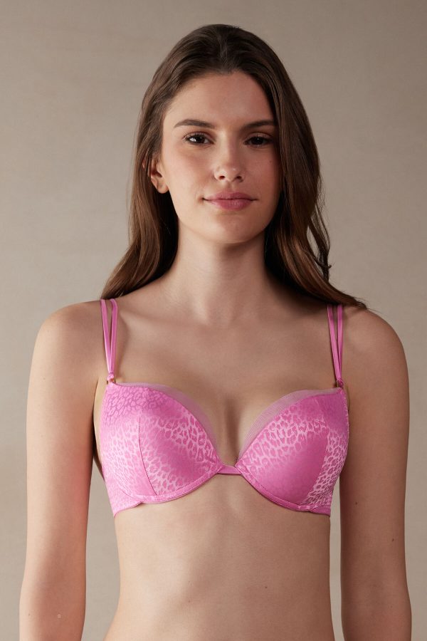 Super Push-up Podprsenka Intimissimi Cool Minimal Simona Damske Ruzove | SK-0654PDLWA