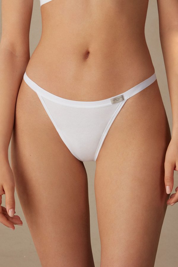 Tangá Intimissimi String in Bavlnene Damske Biele | SK-2891JDHRX