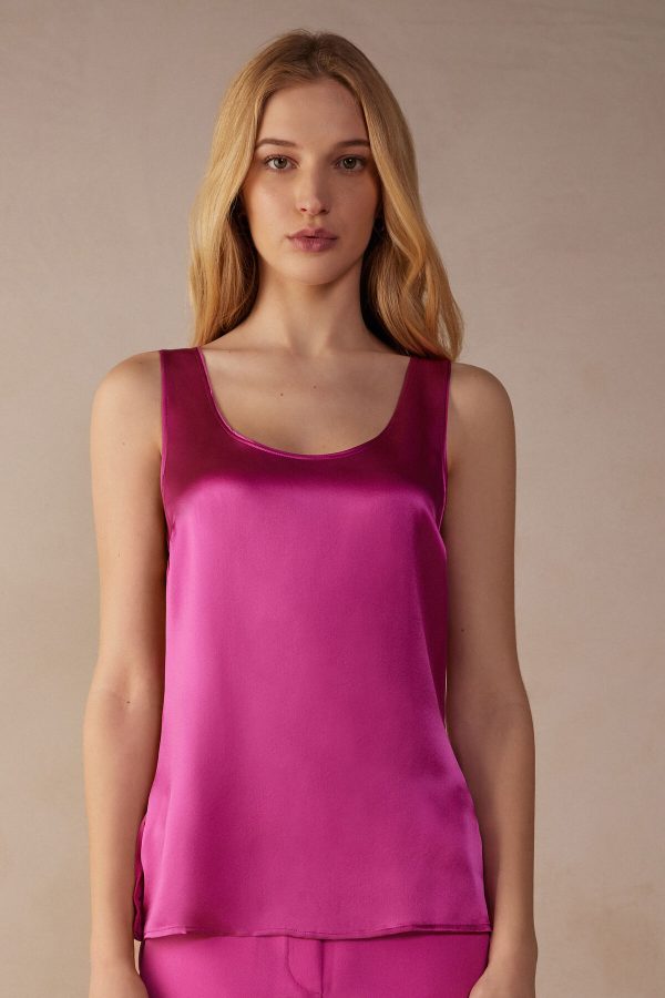 Tielko Intimissimi Silk and Modal Damske Ruzove | SK-0327VMEQR