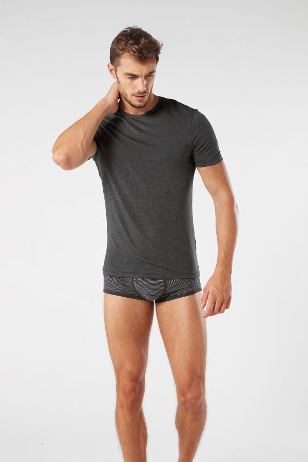 Tricko Intimissimi Modal and Silk Panske Siva | SK-1863UHAMQ