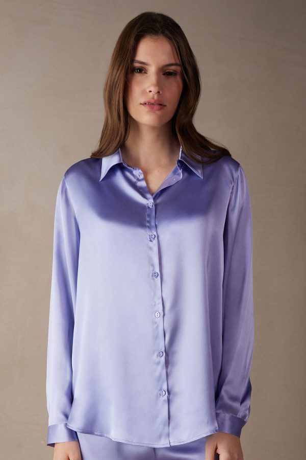 Tričko S Dlhým Rukávom Intimissimi Long Sleeve Silk Damske Nachový | SK-9571ZRGTX