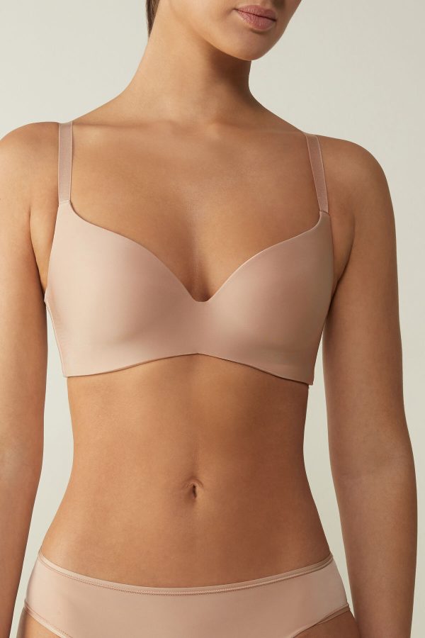 Trojuholníková Podprsenka Intimissimi Adele in Ultralight Microfiber Damske Béžové | SK-2965WBNTV