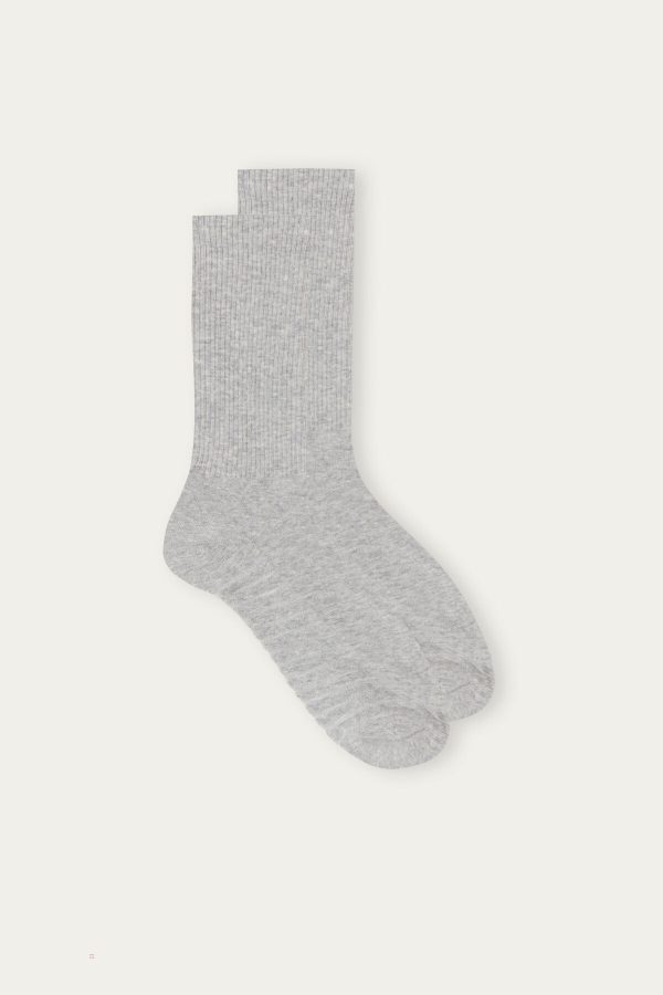 Športové Ponožky Intimissimi Kratke Terrycloth Panske Siva | SK-5721WPMRT